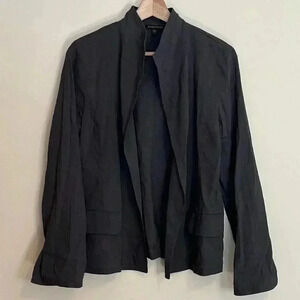 Eileen Fisher Linen Viscose Stretchnotch Collar Jacket